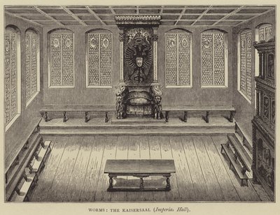 Worms, Kaisersaal, Imperial Hall (gravyr) av English School