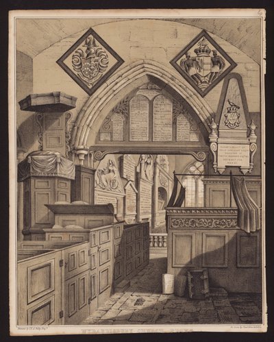 Wyrardisbury Church, Bucks (gravyr) av English School