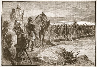 Xerxes korsar Hellespont av English School