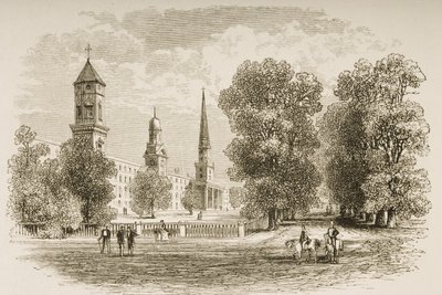 Yale College, New Haven, i le c.1870, mai 