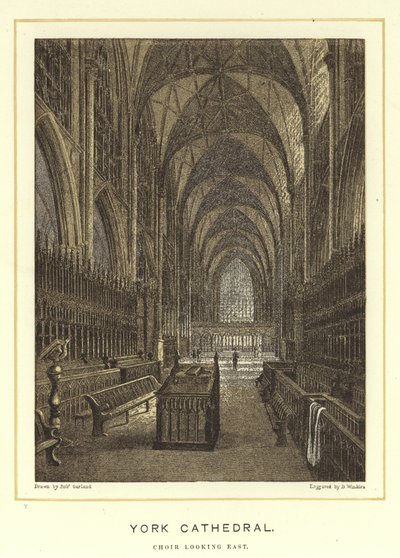 York Cathedral, kör ser österut av English School