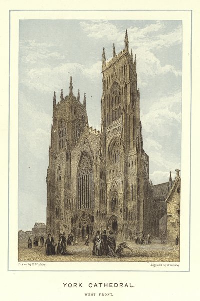 York katedral, västra fronten av English School