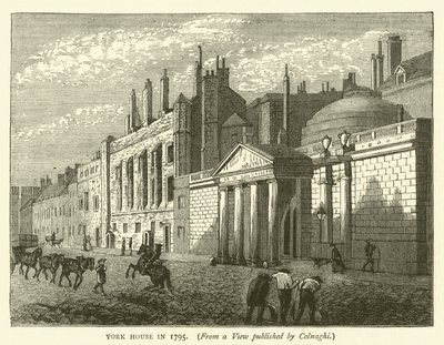 York House 1795, från en vy publicerad av Colnaghi (gravyr) av English School