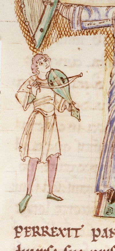 f.218v Detalj av ett bebott initialt 