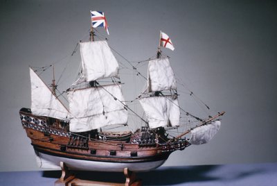 1:60-modell av majblomman från 1620 (trä) (se även 3220) av English School English School