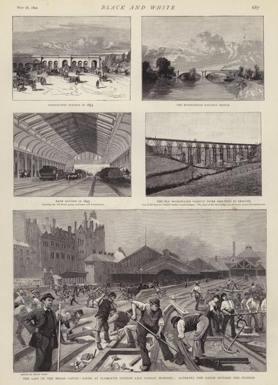 The Great Western Railway (GWR) (litho) av Enoch Ward