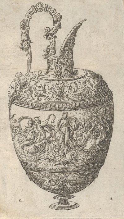 Design för en Ewer, 1565. av Erasmus Hornick