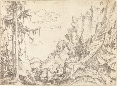 Bergslandskap av Erhard Altdorfer