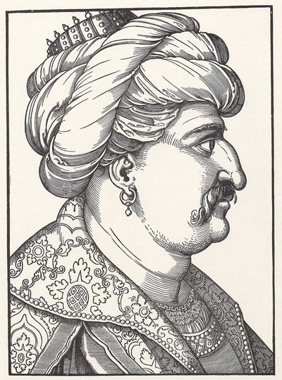 Porträtt av Sultan Suleiman I den magnifika av Erhard Schon