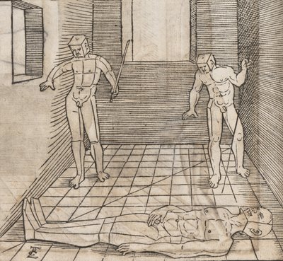 Bestämning av upptågets proportioner och position, 1538. av Erhard Schon