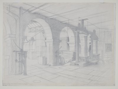 En packningsbutik, Bradford av Eric Gill