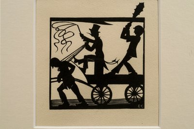 Nötkreatur som drivs av dumhet av Eric Gill