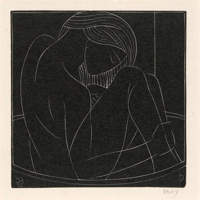 Flickan i badkaret av Eric Gill