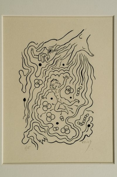 I Am a Small World (träsnitt) av Eric Gill