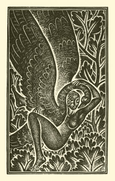 Leda älskade av Eric Gill