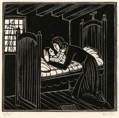 Mor och barn av Eric Gill