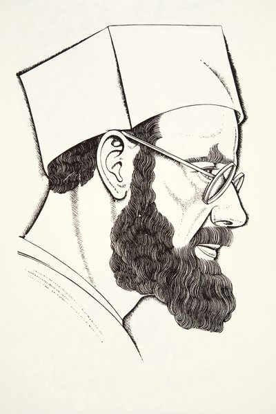 Självporträtt av Eric Gill