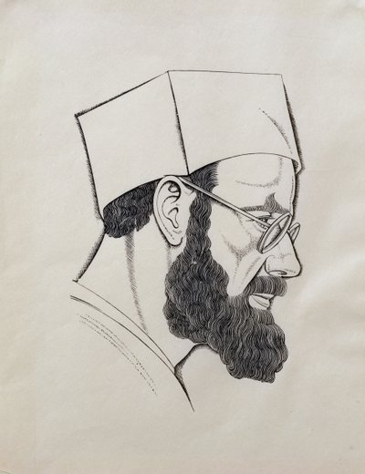 Självporträtt av Eric Gill