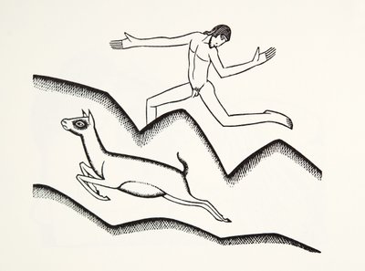 Hoppa över bergen av Eric Gill