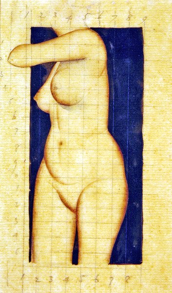 Studie för huvudlös kvinnlig torso av Eric Gill