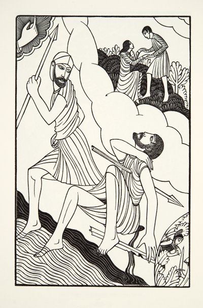 Troilus död av Eric Gill
