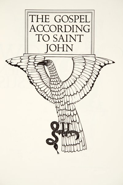 The Eagle of St.John av Eric Gill