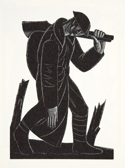 Westward Hoe!, efter en teckning av David James av Eric Gill