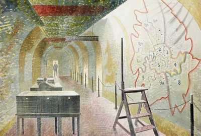 Kartkorridor nr 1 av Eric Ravilious