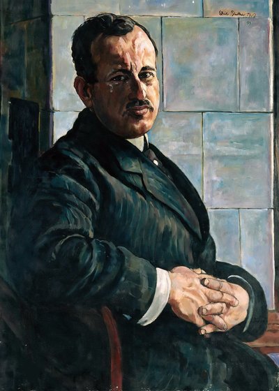 Porträtt av Georg Hermann 1871-1943, 1917-1918. av Erich Büttner