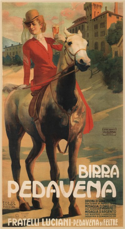 Pedavena öl, 1900-1910-tal av Erich Erler