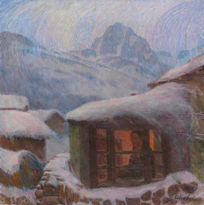 Ensamhet Underkylt regn, ca. 1900. av Erich Erler