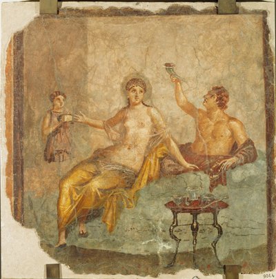 Bankettscen: ung man och kurtisan av Erich Lessing