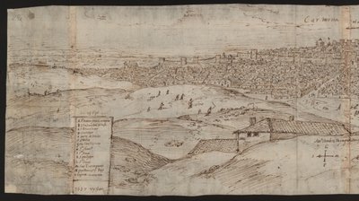 Hel sida: stadsvy: Carmona, vänster halva av Erich Lessing