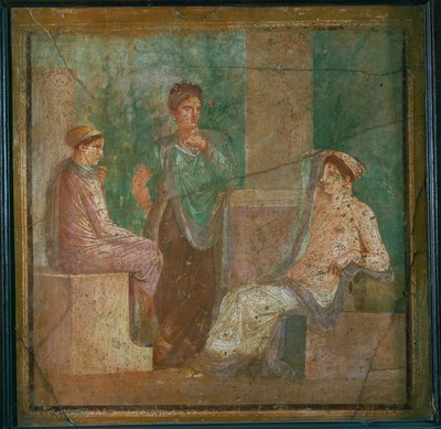 Nymf som rådfrågar oraklet av Erich Lessing