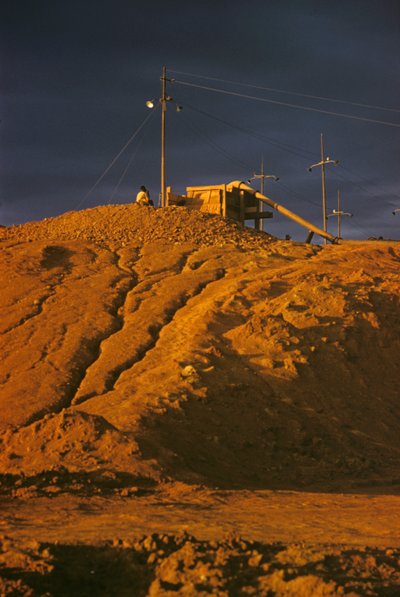 Tenngruva på Jos-platån, Nigeria, Afrika av Erich Lessing