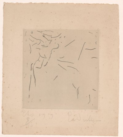 Abstrakt komposition av Erich Wichmann (signed by artist)