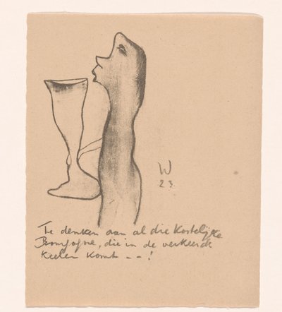 Figur med stort vinglas Idealists II and Further Notes (original serietitel) av Erich Wichmann