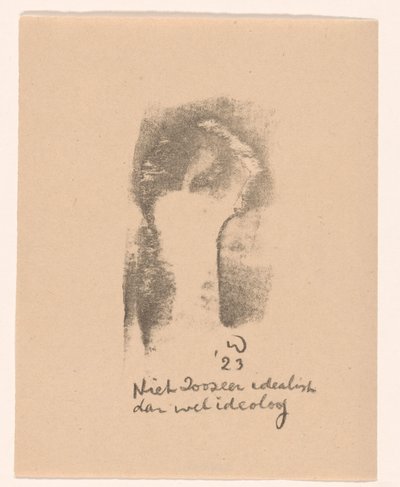Inte så mycket idealist som ideolog (originaltitel på objekt) av Erich Wichmann