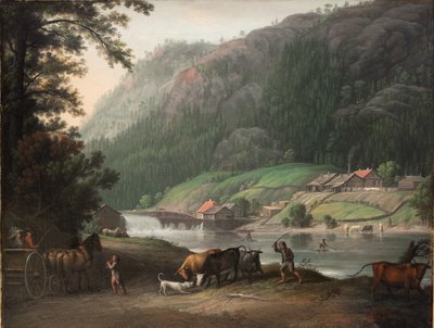 Tistedalen nära Frederikshald i Norge av Erik Pauelsen