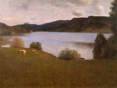 Kvällslandskap från Kviteseid av Erik Theodor Werenskiold