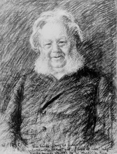 Henrik Ibsen av Erik Theodor Werenskiold