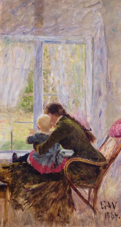 Du och Bebe av Erik Theodor Werenskiold