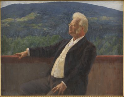Porträtt av Bjørnstjerne Bjørnson av Erik Theodor Werenskiold
