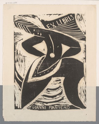Ex libris av Gianni Mantero av Erna Levy Friedländer