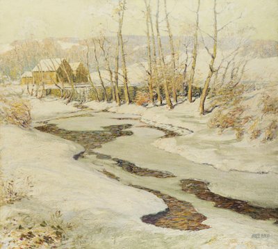 The Mill Stream (olja på masonit) av Ernest Albert