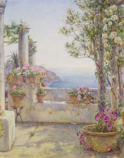 En italiensk balkong av Ernest Arthur Rowe