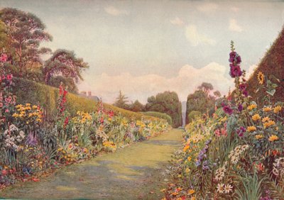 The Long Border, Holme Lacy, 1903. av Ernest Arthur Rowe