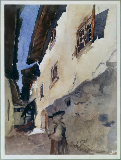 Gata i Savièse av Ernest Bieler
