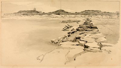 Fort Moultrie på platsen för gamla Fort Sullivan av Ernest C. Peixotto