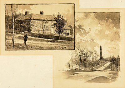 Hus/Monument i skogen av Ernest C. Peixotto